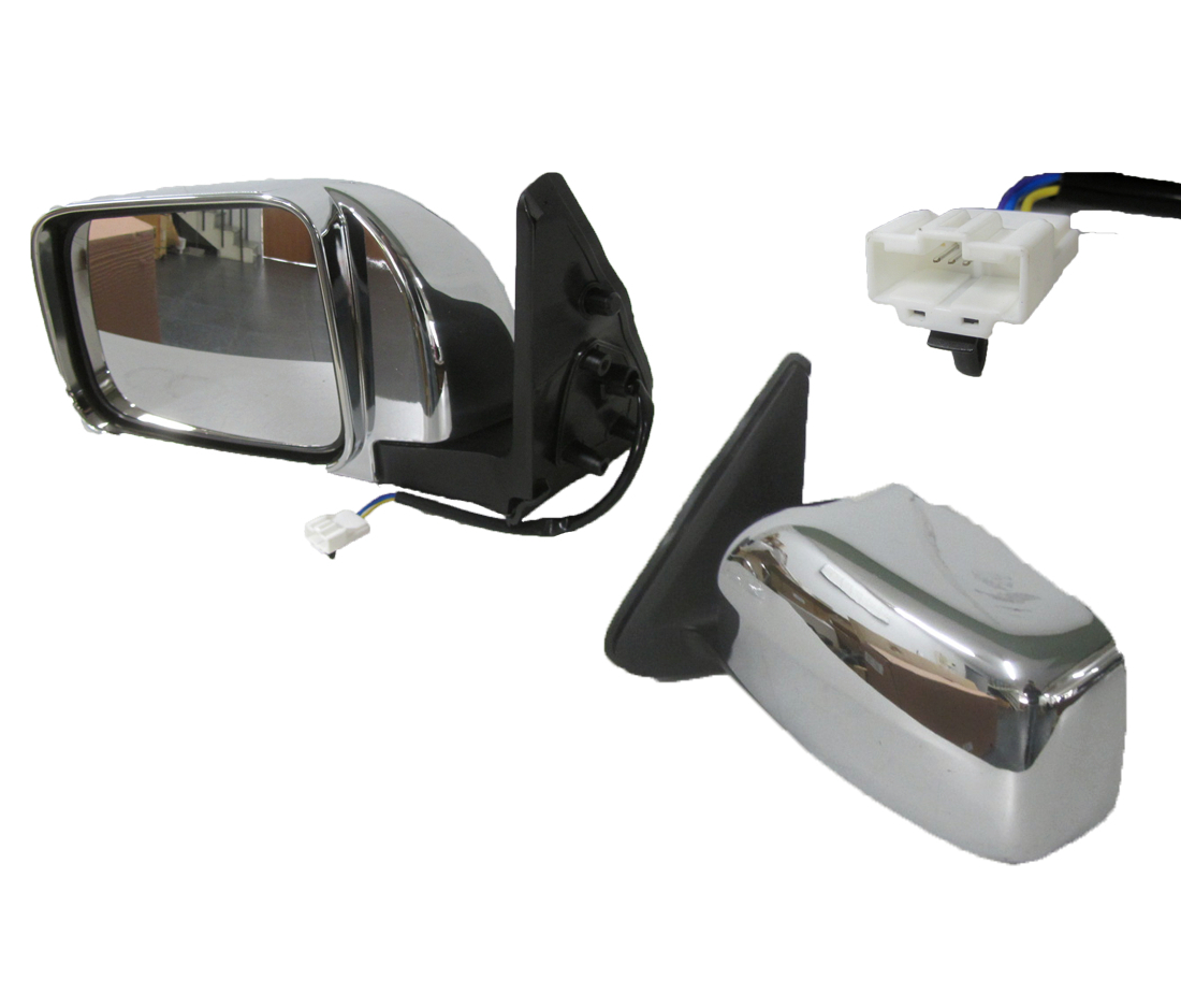 Nissan Patrol GU 12/1997-05/2015 Manual Door Mirror Chrome Passenger Side