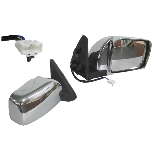 Nissan Patrol GU 12/1997-05/2015 Manual Door Mirror Chrome Driver Side